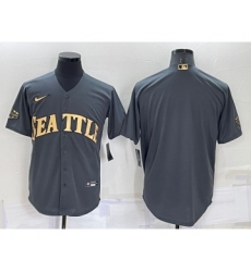 Men's Seattle Mariners Blank Grey 2022 All Star Stitched Cool Base Nike Jersey
