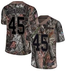 Men's Jacksonville Jaguars #45 K'Lavon Chaisson Camo Stitched NFL Limited Rush Realtree Jersey