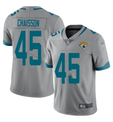 Youth Jacksonville Jaguars #45 K'Lavon Chaisson Silver Stitched NFL Limited Inverted Legend Jersey