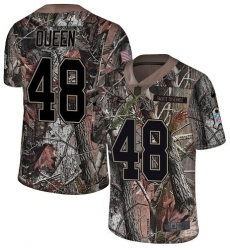 Men's Baltimore Ravens #48 Patrick Queen Camo Stitched NFL Limited Rush Realtree Jersey