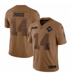 Men's Buffalo Bills #14 Stefon Diggs Nike Brown 2023 Salute To Service Limited Jersey