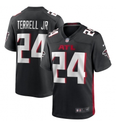 Men's Atlanta Falcons #24 A.J. Terrell Nike Black 2020 NFL Draft First Round Pick Game Jersey Men's Atlanta Falcons #24 A.J. Terrell Nike Black 2020 NFL Draft First Round Pick Game Jersey