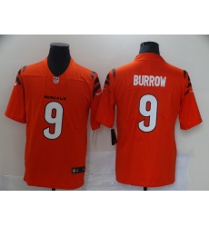 Men's Cincinnati Bengals #9 Joe Burrow Nike Orange Alternate Vapor Limited Jersey Men's Cincinnati Bengals #9 Joe Burrow Nike Orange Alternate Vapor Limited Jersey