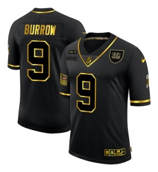 Men's Cincinnati Bengals #9 Joe Burrow Olive Gold Nike 2020 Salute To Service Limited Jersey Men's Cincinnati Bengals #9 Joe Burrow Olive Gold Nike 2020 Salute To Service Limited Jersey