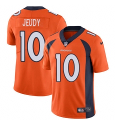 Youth Denver Broncos #10 Jerry Jeudy Orange Team Color Stitched Vapor Untouchable Limited Jersey