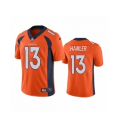 Denver Broncos #13 K.J. Hamler Orange Vapor Untouchable Limited Jersey