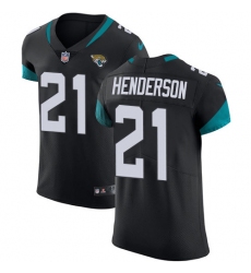 Men's Jacksonville Jaguars #21 C.J. Henderson Black Team Color Stitched Vapor Untouchable Elite Jersey