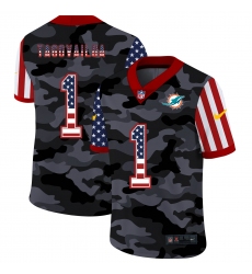 Men's Miami Dolphins #1 Tua Tagovailoa Camo Flag Nike Limited Jersey Men's Miami Dolphins #1 Tua Tagovailoa Camo Flag Nike Limited Jersey
