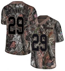 Men's New York Giants #29 Xavier McKinney Camo Stitched Limited Rush Realtree Jersey