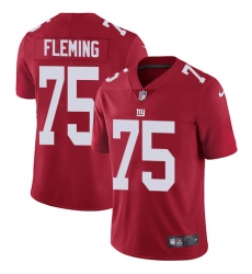 Nike New York Giants #75 Cameron Fleming Red Alternate Men's Stitched NFL Vapor Untouchable Limited Jersey