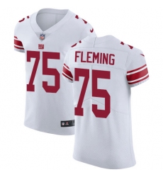 Nike New York Giants #75 Cameron Fleming White Men's Stitched NFL New Elite Jersey