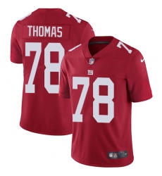 Men's New York Giants #78 Andrew Thomas Red Alternate Stitched NFL Vapor Untouchable Limited Jersey
