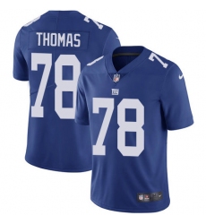 Men's New York Giants #78 Andrew Thomas Royal Blue Team Color Stitched NFL Vapor Untouchable Limited Jersey