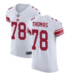 Men's New York Giants #78 Andrew Thomas White Stitched NFL New Elite Jersey
