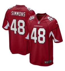 Men's Arizona Cardinals #48 Isaiah Simmons Nike Cardinal Game Jersey