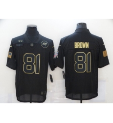 Men's Tampa Bay Buccaneers #81 Antonio Brown Black Nike 2020 Salute To Service Limited Jersey