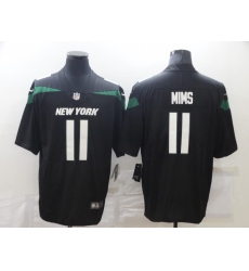 Men's New York Jets #11 Denzel Mims Black Nike Leopard Jersey