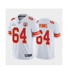 Women's Kansas City Chiefs #64  Mike Pennel White 2021 Super Bowl LV Jersey