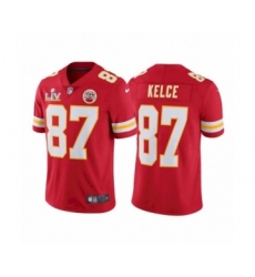 Women's Kansas City Chiefs #87 Travis Kelce Red 2021 Super Bowl LV Jersey