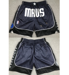 Mens Dallas Mavericks Navy Shorts (Run Small)