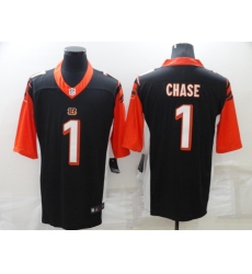 Men's Cincinnati Bengals #1 Ja'Marr Chase Nike Black Draft First Round Pick Limited Jersey