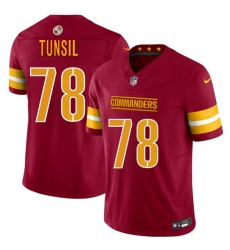 Men's Washington Commanders #78 Laremy Tunsil Burgundy 2025 F.U.S.E. Vapor Limited Football Stitched Jersey
