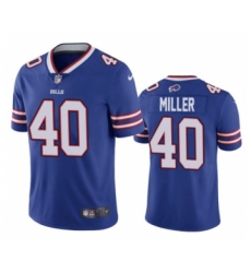 Men's Buffalo Bills #40 Von Miller Blue Royal Vapor Limited Football Jersey