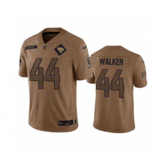 Men's Nike Jacksonville Jaguars #44 Travon Walker 2023 Brown Salute To Service Vapor Untouchable Limited Football Stitched Jersey Men's Nike Jacksonville Jaguars #44 Travon Walker 2023 Brown Salute To Service Vapor Untouchable Limited Football Stitched Jersey