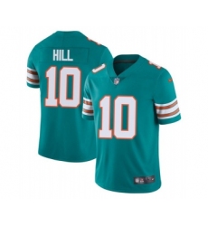 Men's Miami Dolphins #10 Tyreek Hill Aqua Color Rush Limited Stitched Football Jersey Men's Miami Dolphins #10 Tyreek Hill Aqua Color Rush Limited Stitched Football Jersey