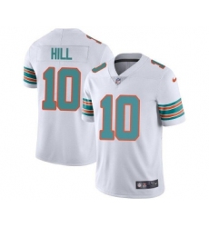 Men's Miami Dolphins #10 Tyreek Hill White Color Rush Limited Stitched Football Jersey Men's Miami Dolphins #10 Tyreek Hill White Color Rush Limited Stitched Football Jersey