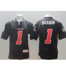 CFL Ottawa RedBlacks #1 Henry Burris Black Jersey
