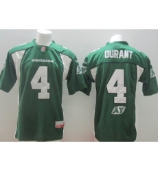CFL Saskatchewan Roughriders #4 Darian Durant Green Jersey