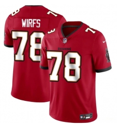 Men's Tampa Bay Buccaneers #78 Tristan Wirfs Red 2025 Vapor Limited Football Stitched Jersey
