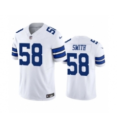Men's Nike Dallas Cowboys #58 Mazi Smith White 2023 F.U.S.E. Vapor Limited Stitched Football Jersey