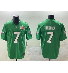 Men's Philadelphia Eagles #7 Haason Reddick Green 2025 Super Bowl LIX F.U.S.E. Throwback Vapor Untouchable Limited Stitched Football Jersey