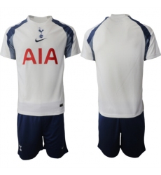 Men's Tottenham Hotspur Blank 2025-26 White Home Soccer Jersey Suit