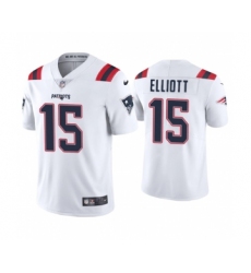 Men's Nike New England Patriots #15 Ezekiel Elliott White Stitched Limited Jersey Men's Nike New England Patriots #15 Ezekiel Elliott White Stitched Limited Jersey