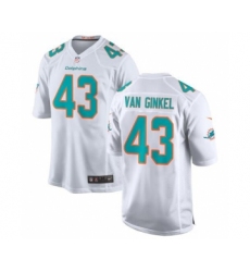 Men's Nike Miami Dolphins #43 Andrew Van Ginkel White Stitched Football Jersey