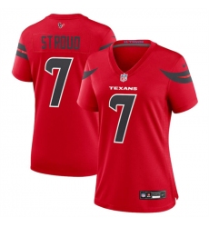 Women's Houston Texans #7 C.J. Stroud Red 2024 Alternate Stitched Jersey Women's Houston Texans #7 C.J. Stroud Red 2024 Alternate Stitched Jersey