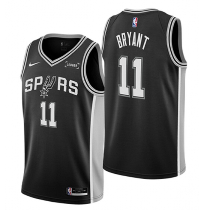 Men's San Antonio Spurs #11 Carter Bryant Black Icon Edition Stitched Basketball Jersey