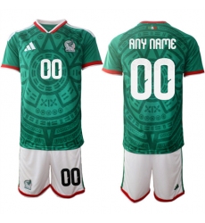 Men's Mexico Custom Any Name And Number National Team FIFA x World Cup 2026 Home Green On Field Jersey