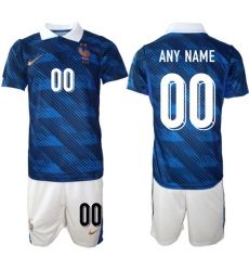 Men's France Custom Navy 2026 Home Soccer Jersey Suit