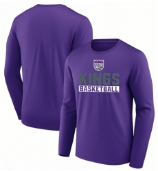 Men's Sacramento Kings Purple Let's Go Long Sleeve T-Shirt