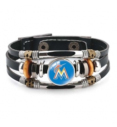 Ma Linyu MLB Pro football team jewel cowhide bracelet leather hand jewelry