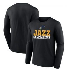 Men's Utah Jazz Black Let's Go Long Sleeve T-Shirt