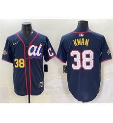 Men's American League #38 Steven Kwan Navy 2025 All-Star Edition Limited Stitched Baseball Jersey