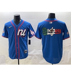 Men's National League Los Angeles Dodgers Team Big Logo Blue 2025 All-Star Edition Limited Stitched Baseball Jersey