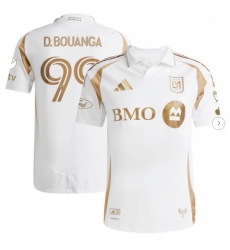 Mens LAFC Denis Bouanga adidas White 2025 Secondary Authentic Player Jersey