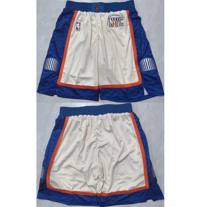 Men's New Yok Knicks White 2026 Shorts (Run Small)