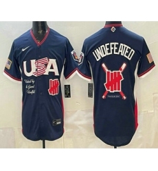 Men's USA Undefeated Navy 2026 World Baseball Classic Cool Base Jersey